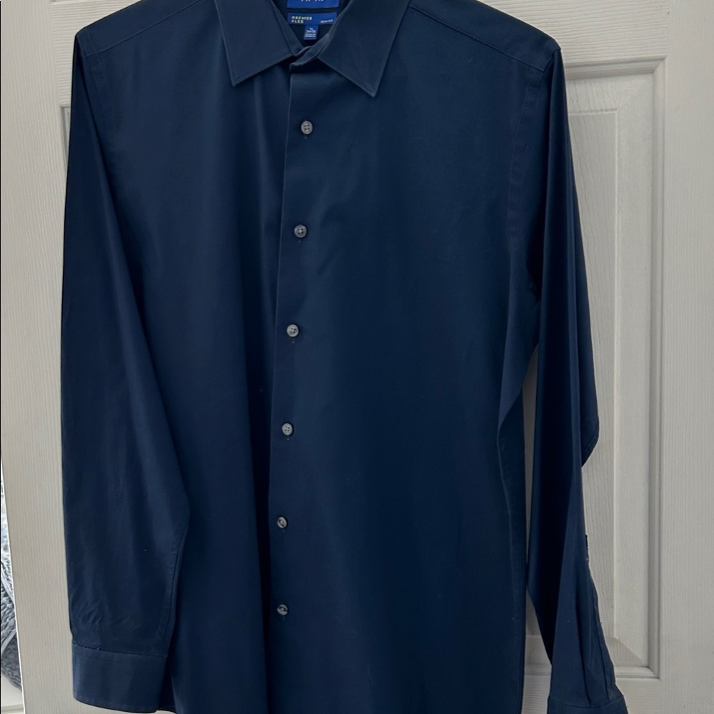 Deep Blue Dress Shirt